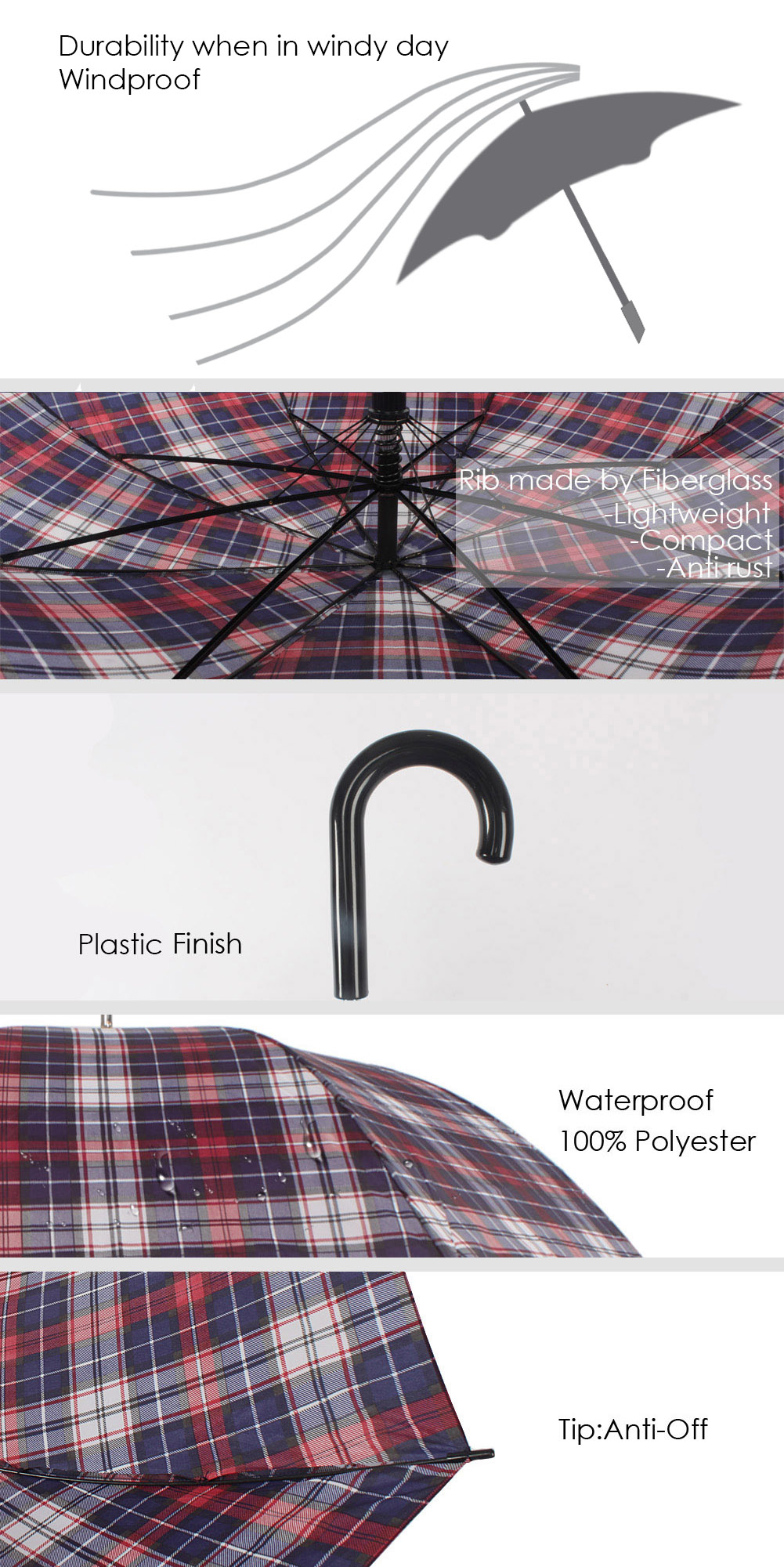 large golf umbrella windproof