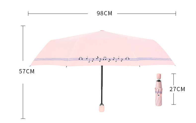 three folding umbrella